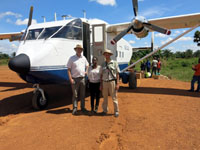 Plane to Namoya Gold mine, South-Kivu